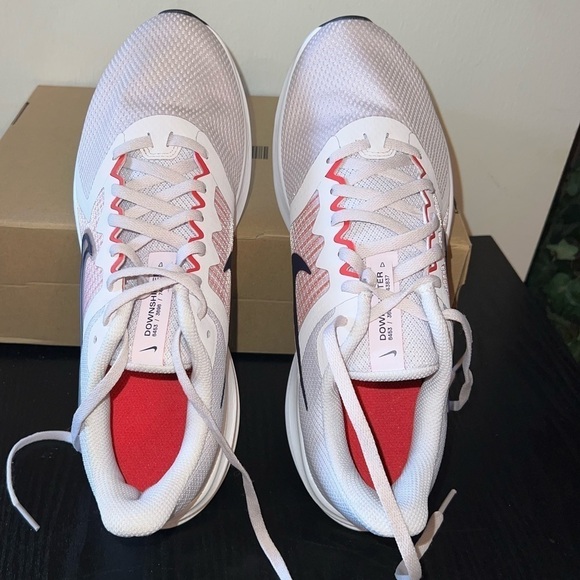 NIKE DOWNSHIFTER WOMEN SIZE 10NEW PINK AND BLACKENED BLUE RUNNING SHOES - Picture 6 of 11